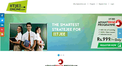 Desktop Screenshot of iitjeeonline.com